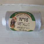 Metallic Thread Fil Au Chinois 15 Silver 5